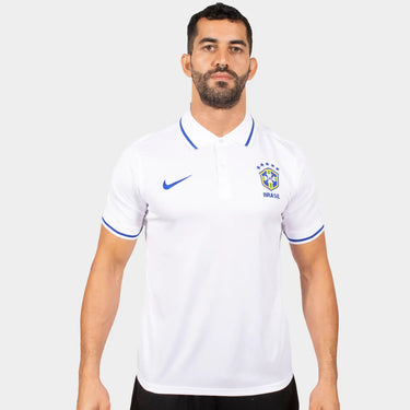 Polo Brésil Homme Blanc